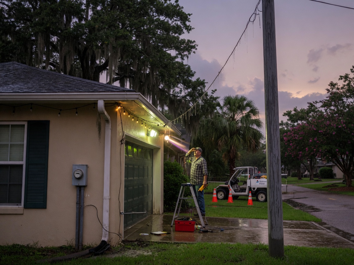 Troubleshooting Flickering Lights After Heavy Rains in Spanish Fort